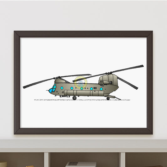 Chinook Helicopter Poster R088