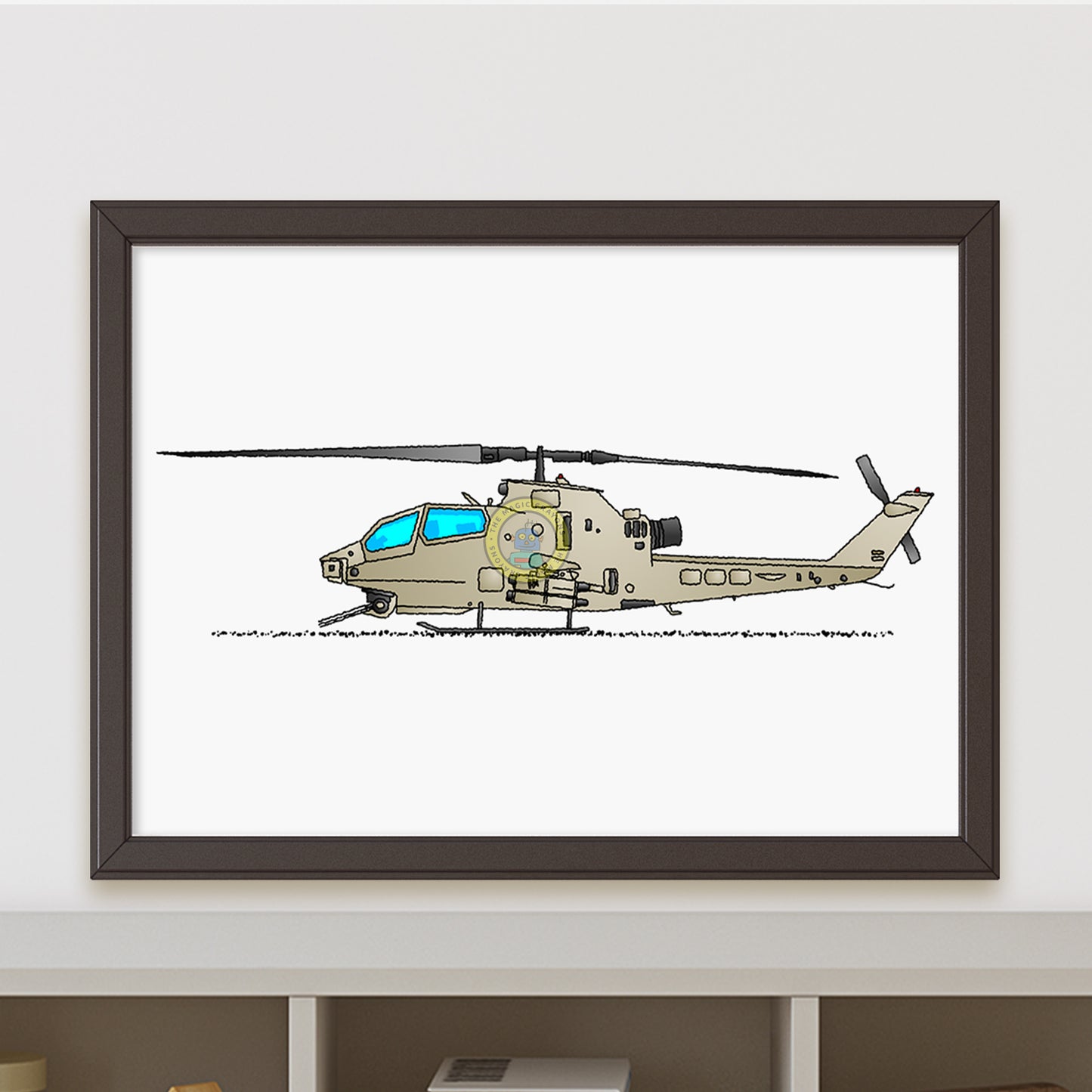 AH-1Z Viper Combat Helicopter Poster R106