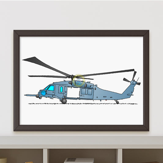 Black Hawk Helicopter Poster R110