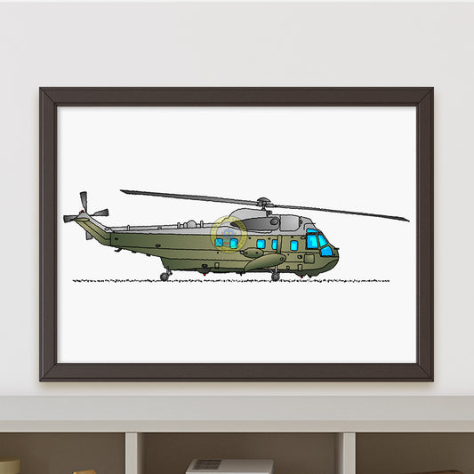 Marine One Helicopter Poster R111