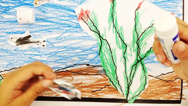 Seaweed, fish and glue