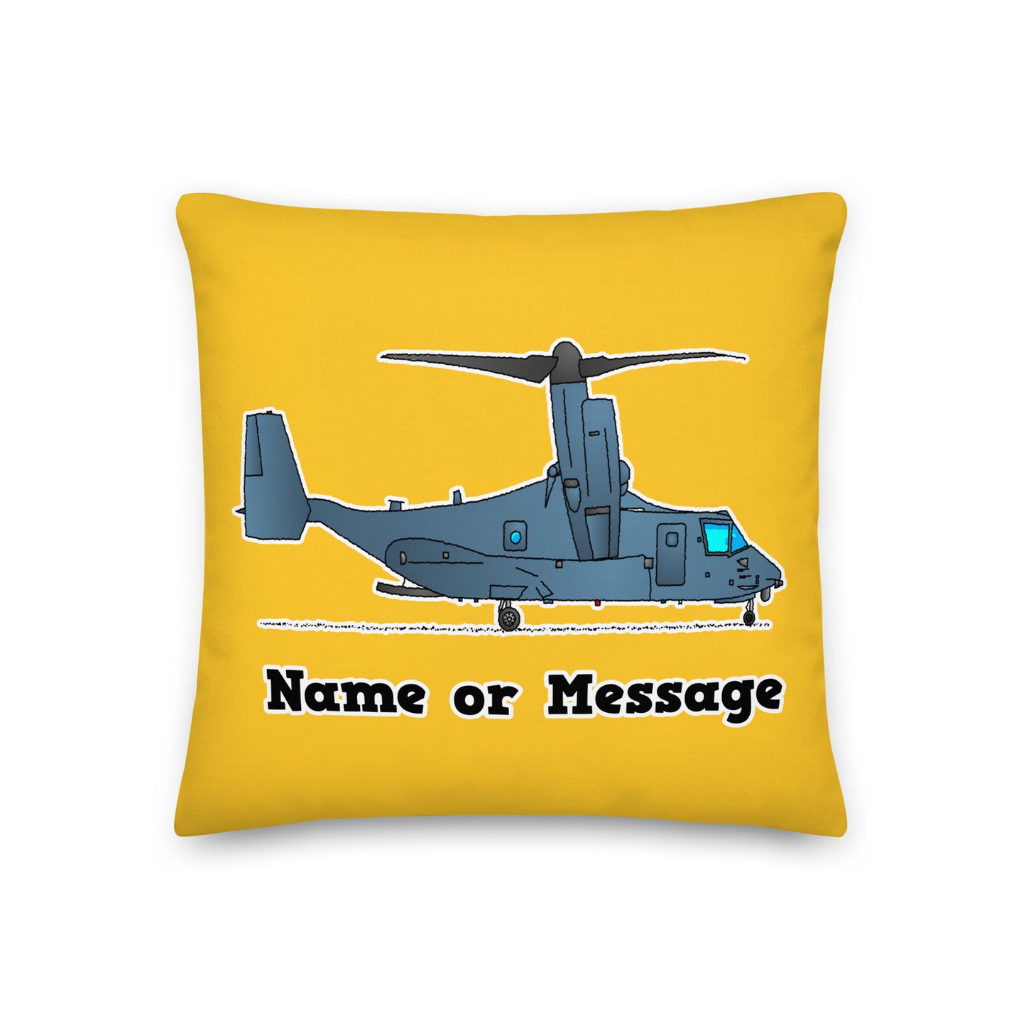 Tilt-Rotor Helicopter Pillow Cushion P020