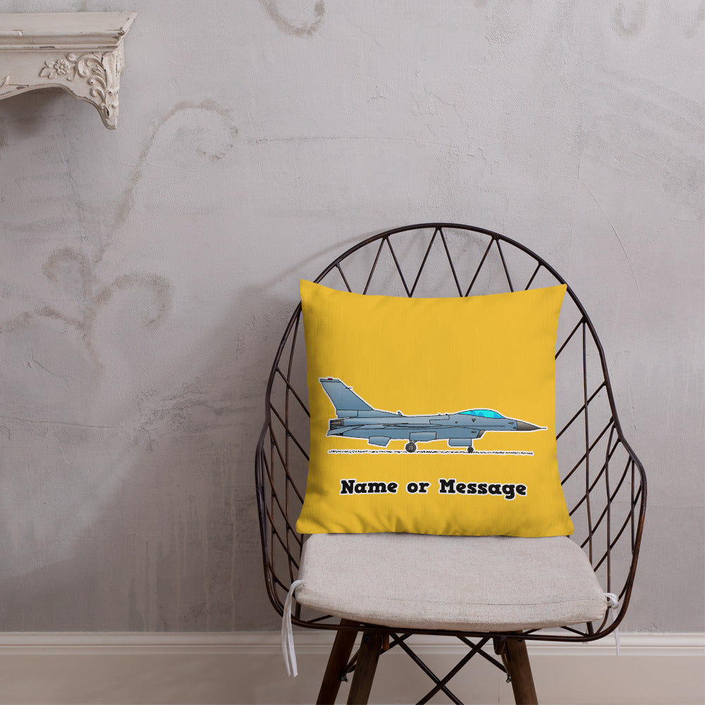 Fighter Aircraft Pillow Cushion, Personalized P035