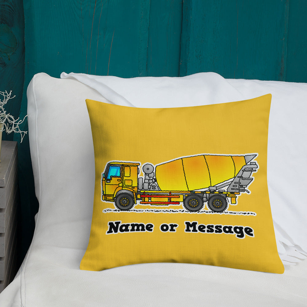 Concrete Mixer Pillow Cushion P033