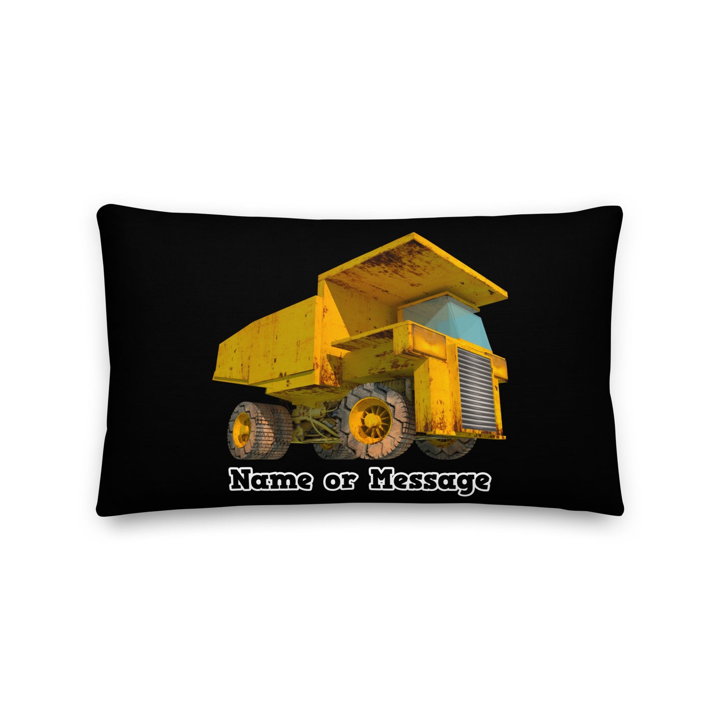 Dump Truck Pillow Cushion, Personalized P021