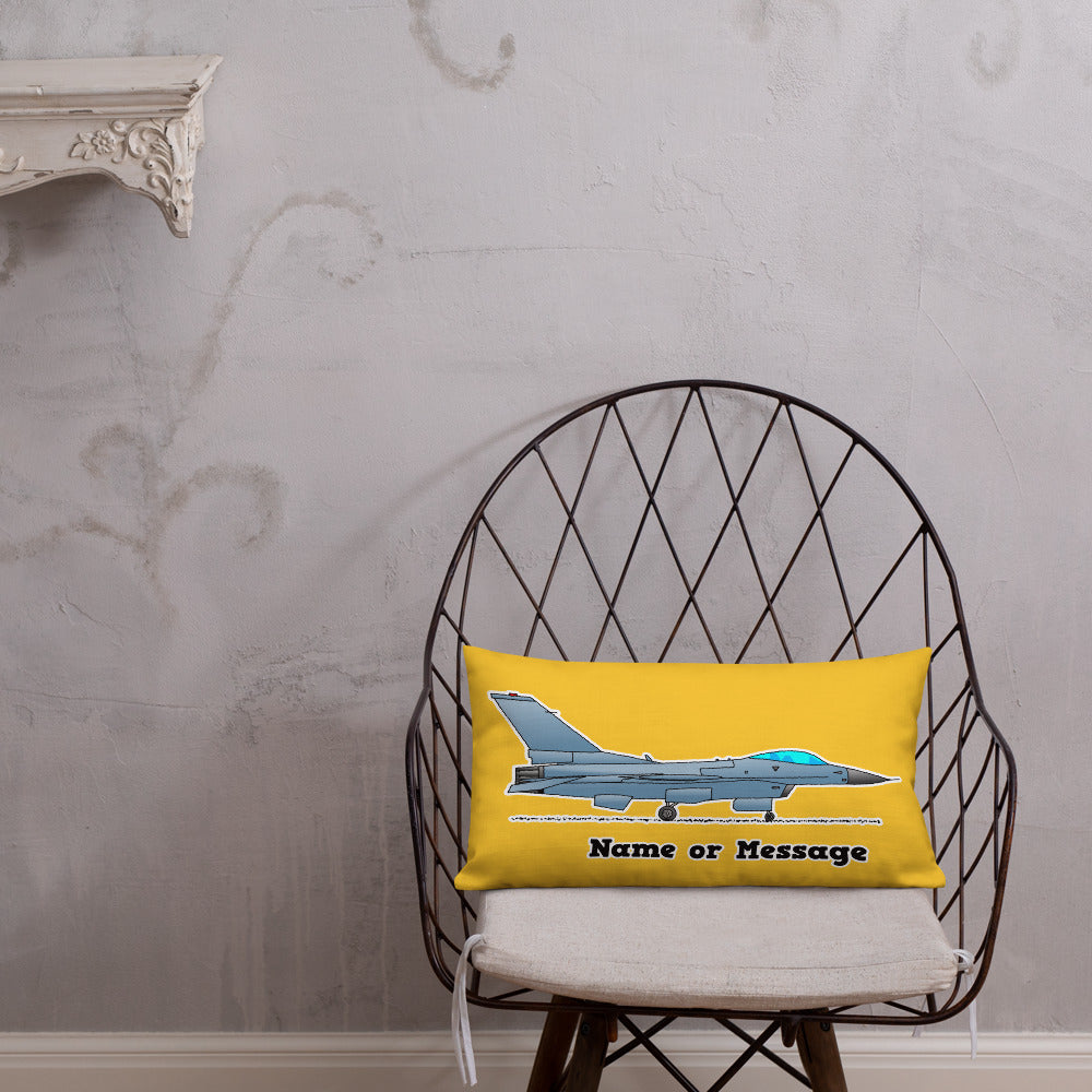 Fighter Aircraft Pillow Cushion, Personalized P035