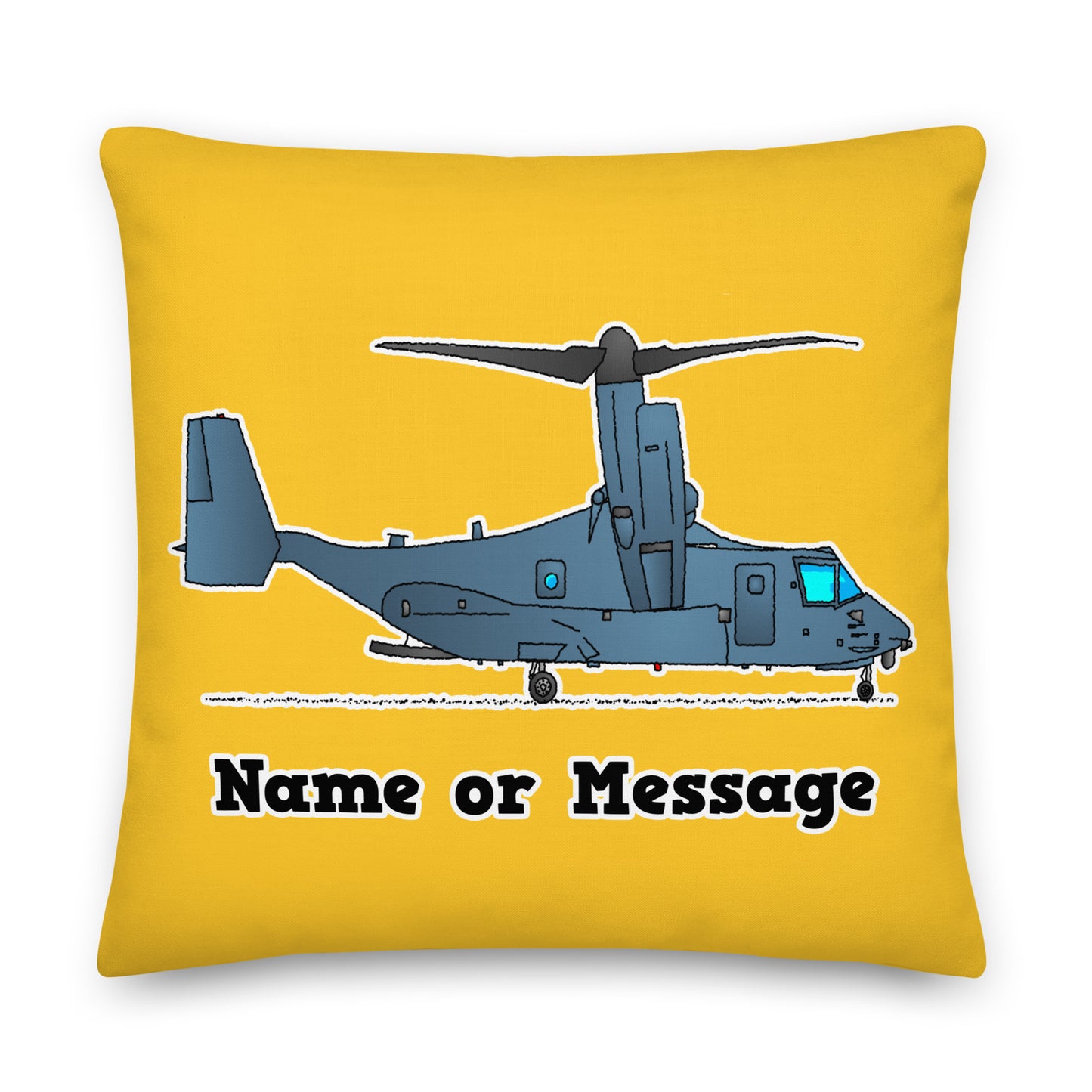 Tilt-Rotor Helicopter Pillow Cushion P020