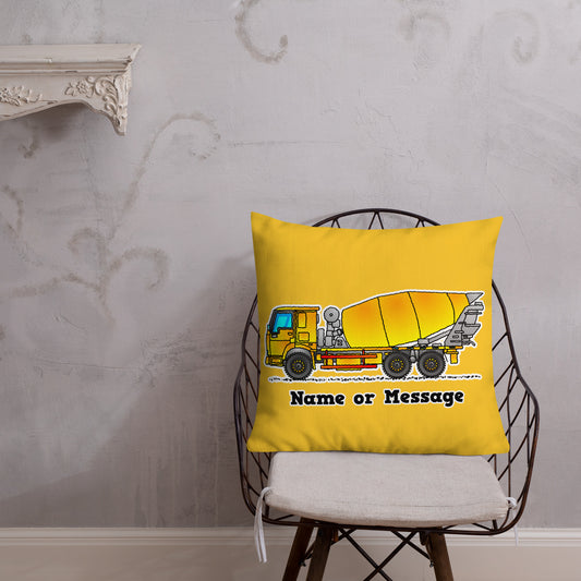 Concrete Mixer Pillow Cushion P033