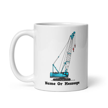 Blue Crawler Crane Mug