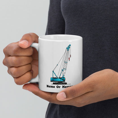 Blue Crawler Crane Mug