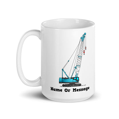 Blue Crawler Crane Mug