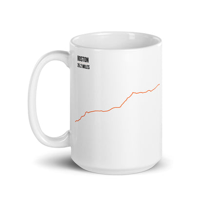 Boston 26.2 Miles – Running Route Coffee Mug