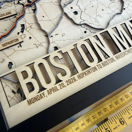 Boston Marathon Route Map