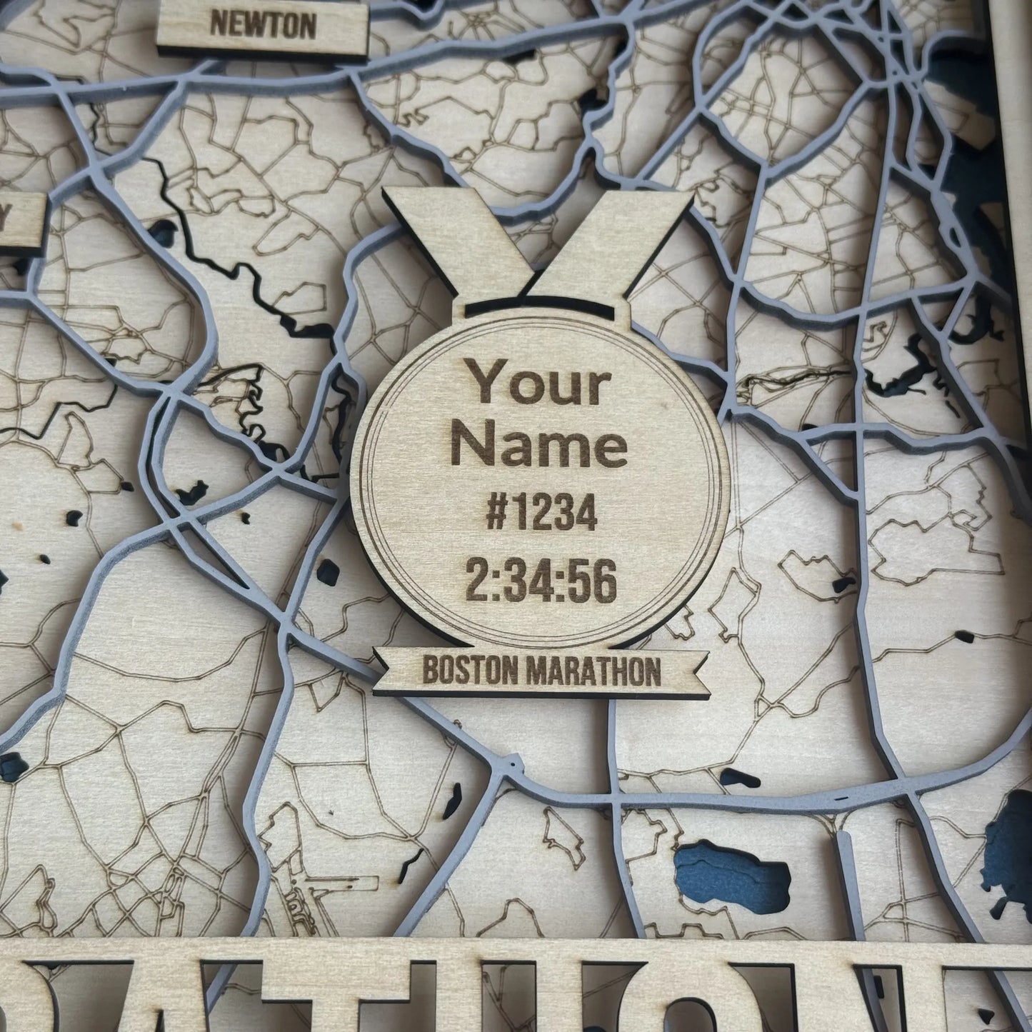 Boston Marathon Route Map