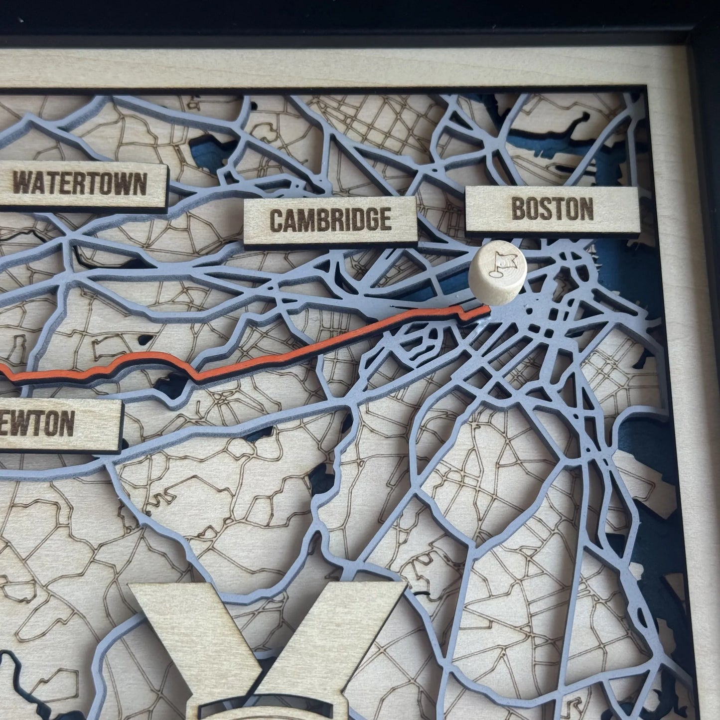 Boston Marathon Route Map