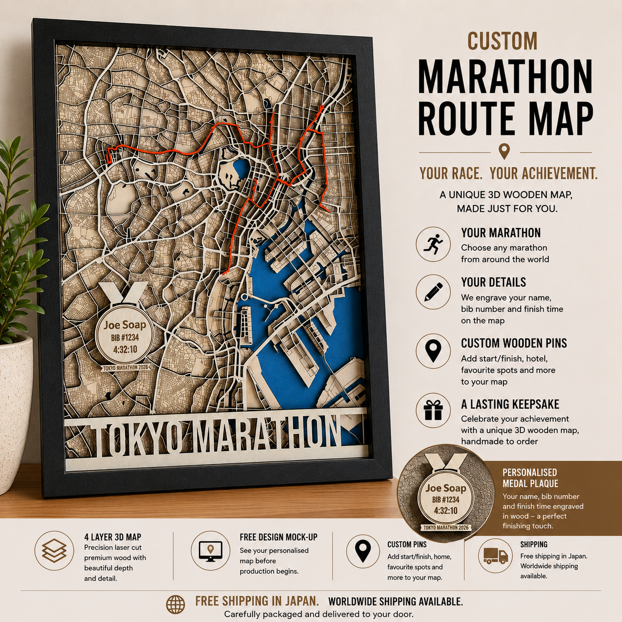 Custom Marathon Route Map