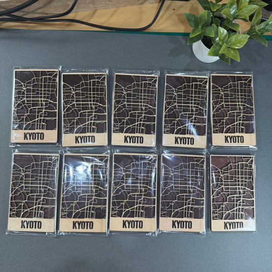 Custom Mini Wood Maps – Set of 10