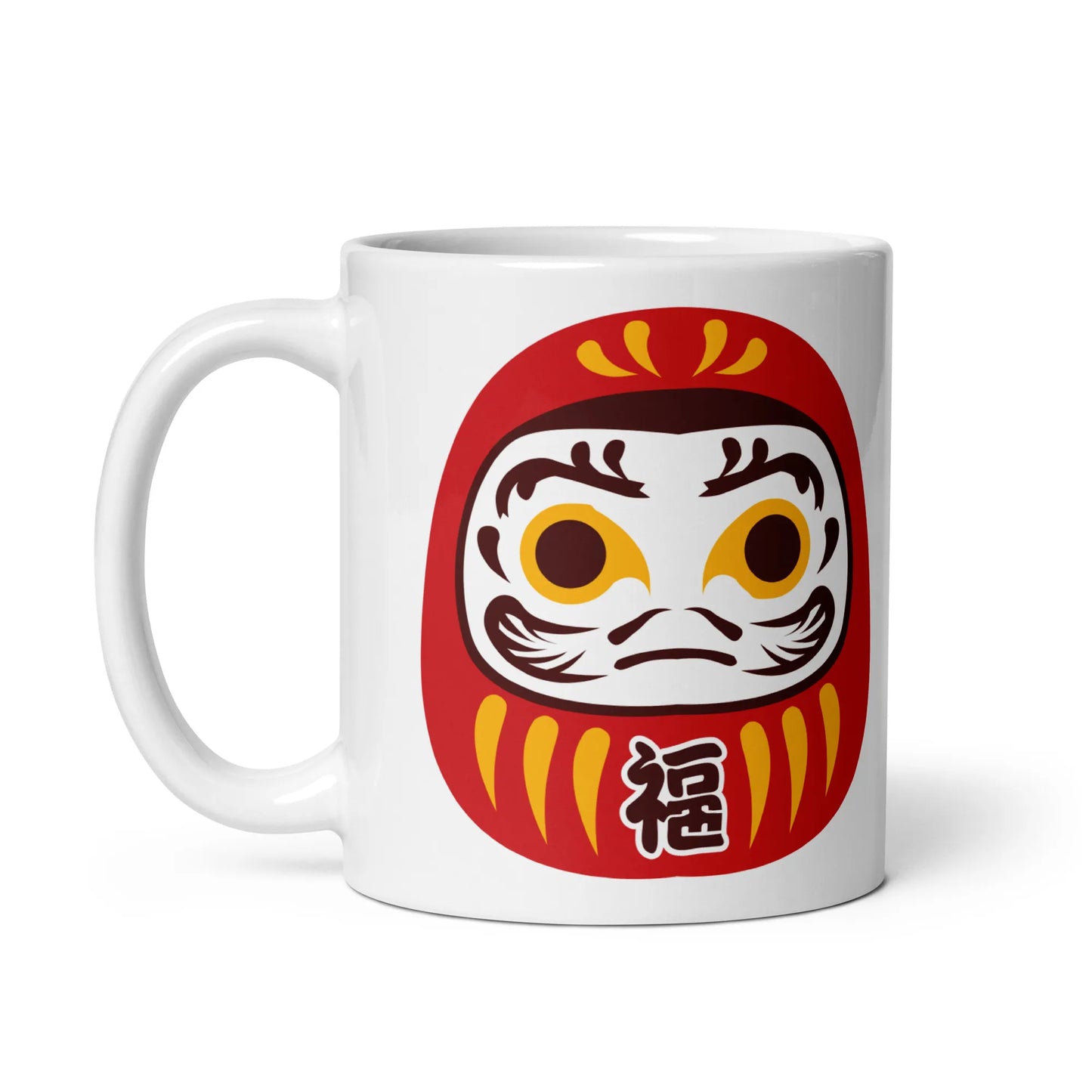 Daruma Mask Mug – Symbol of Perseverance & Luck