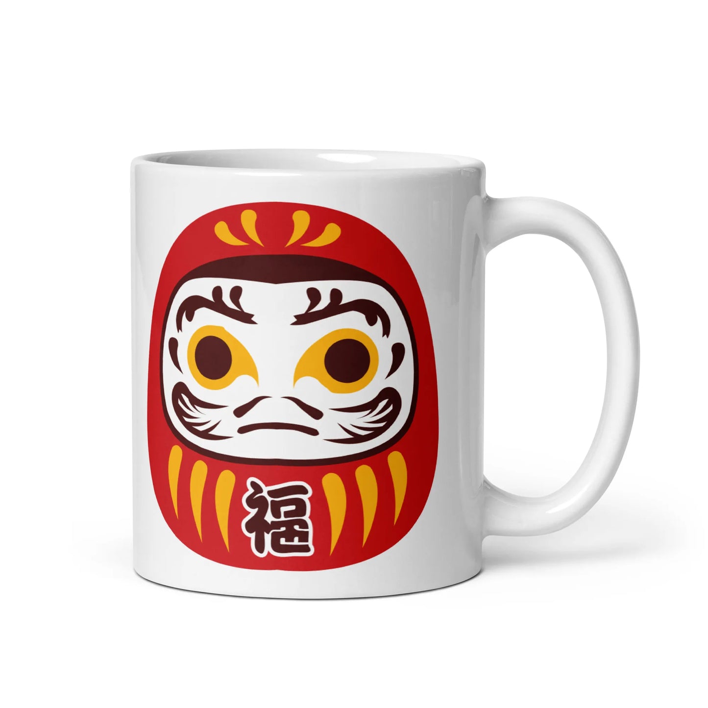 Daruma Mask Mug – Symbol of Perseverance & Luck