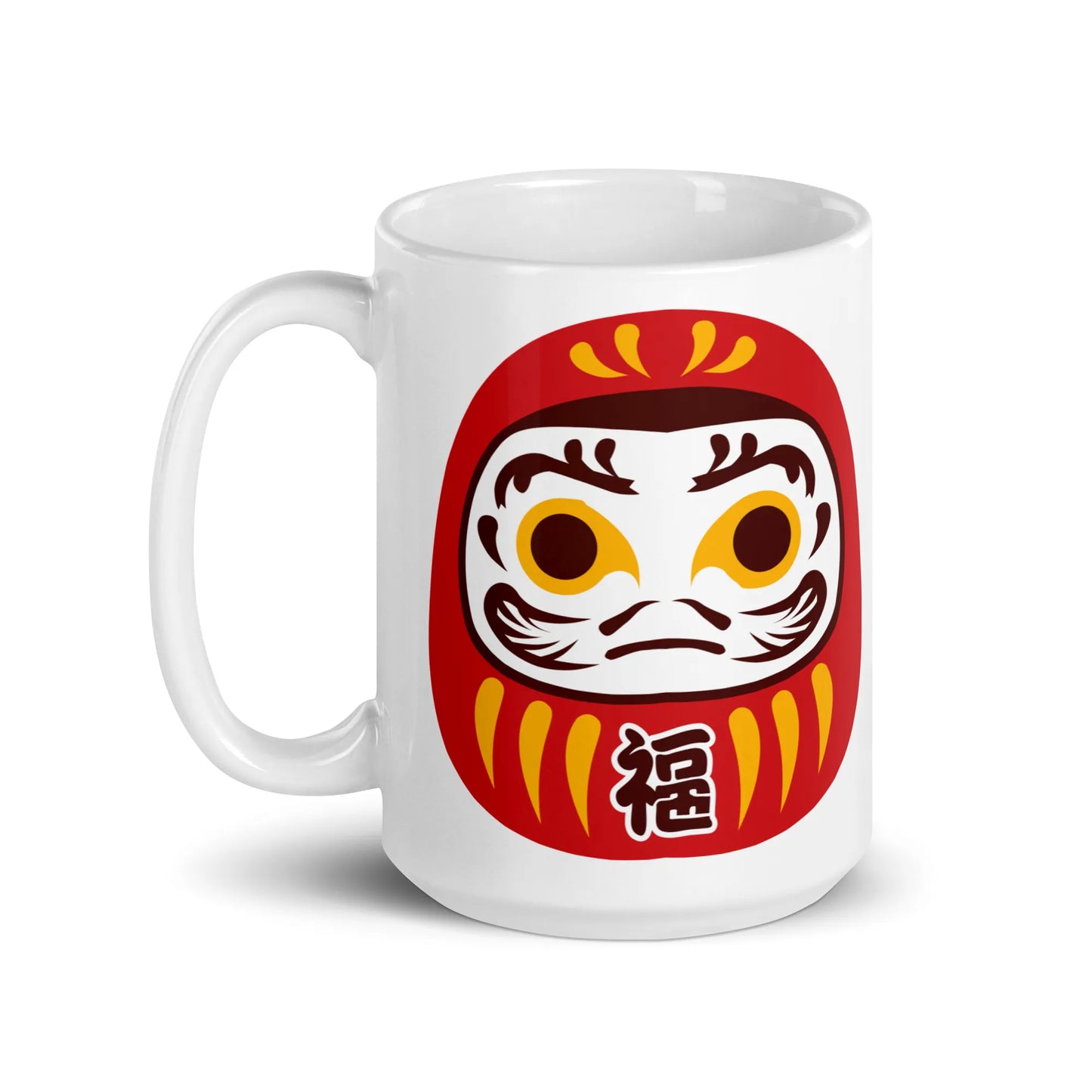 Daruma Mask Mug – Symbol of Perseverance & Luck