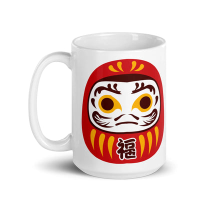 Daruma Mask Mug – Symbol of Perseverance & Luck