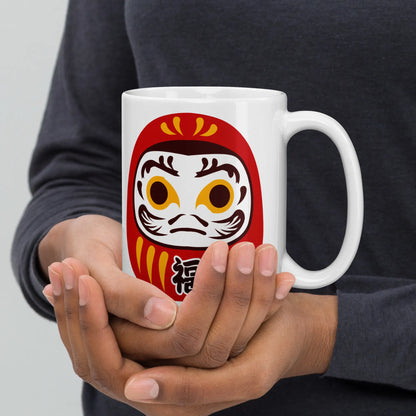 Daruma Mask Mug – Symbol of Perseverance & Luck