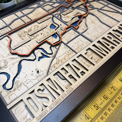 Des Moines IMT Half Marathon Course Map