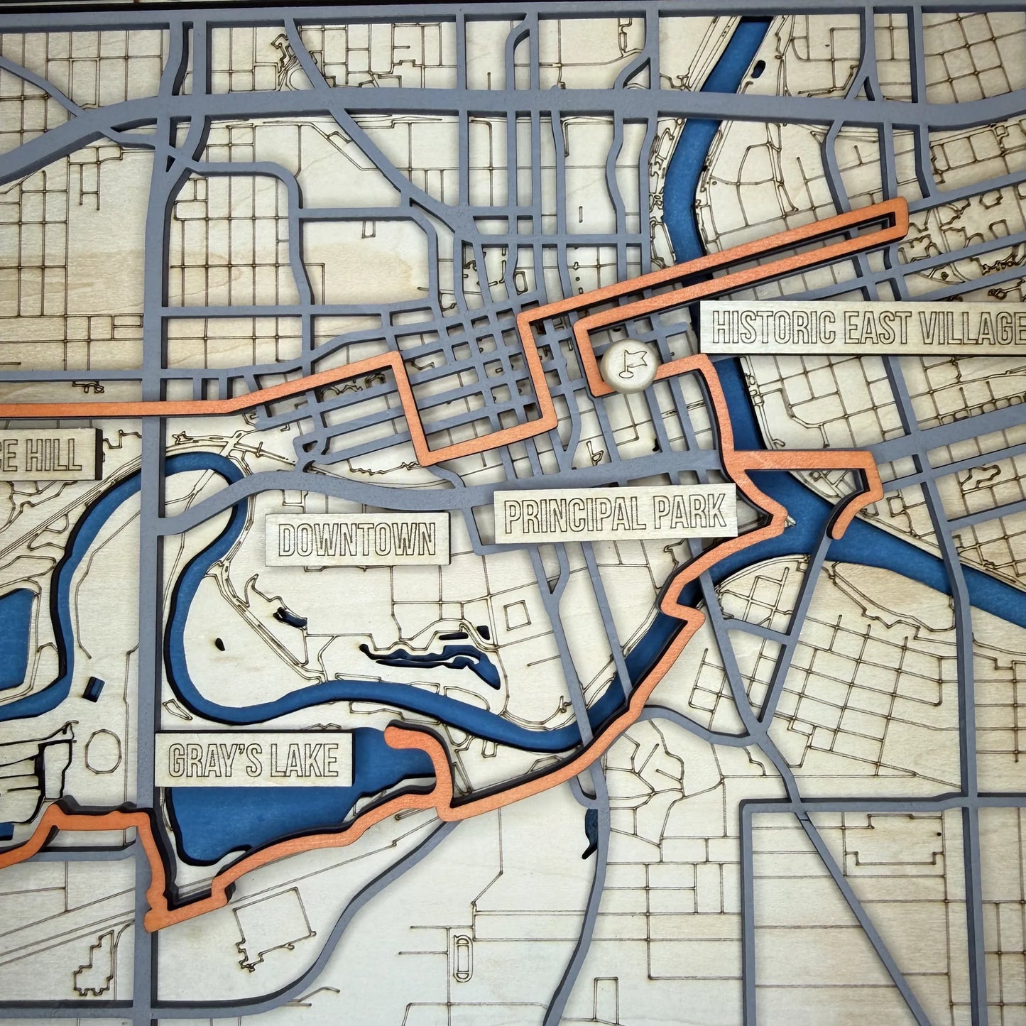 Des Moines IMT Half Marathon Course Map