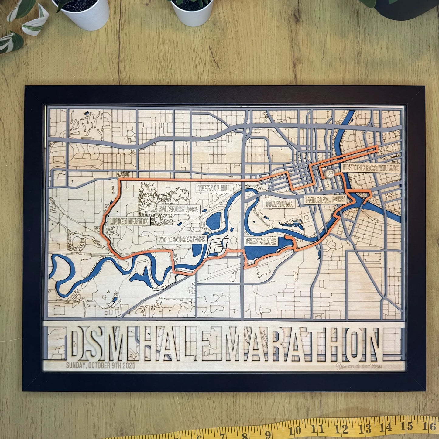 Des Moines IMT Half Marathon Course Map