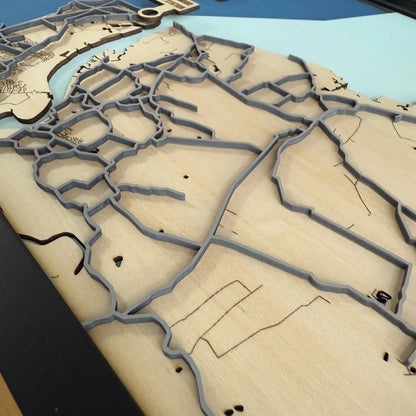 Fleetwood Lifeboat Station Map – Handcrafted Wooden Coastal Art – RNLI Tribute