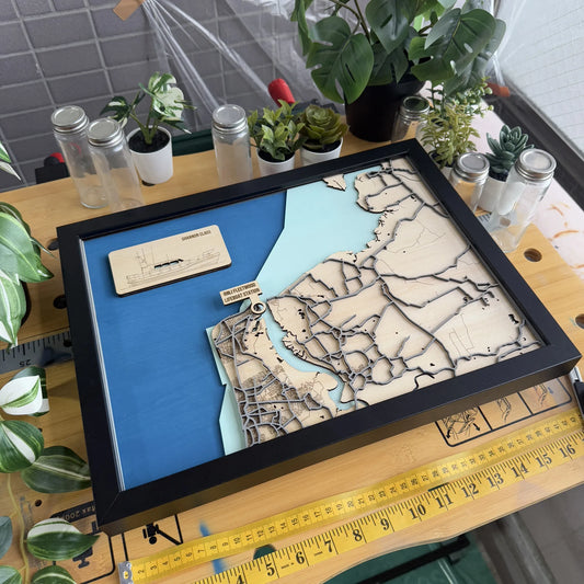 カスタム救命ボートステーションカバー範囲マップ – Coastal Wood Artwork 