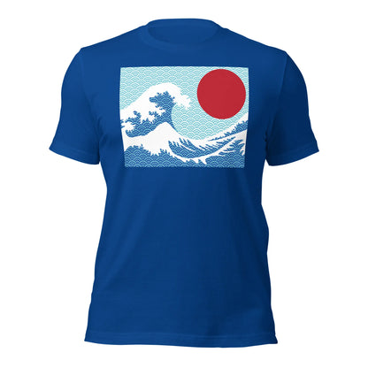 Great Wave with Red Sun Hokusai T-Shirt