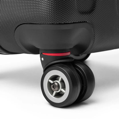 北斎レッドサンスーツケース – 360°ホイール付きグレートウェーブハードシェルスーツケース