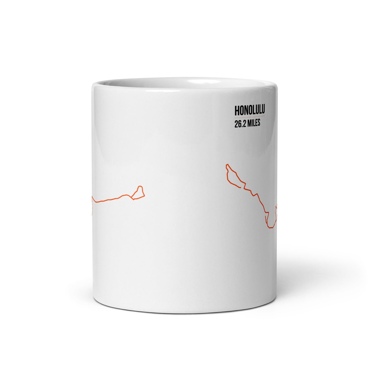 ホノルル26.2マイル – ランニングルートコーヒーマグ