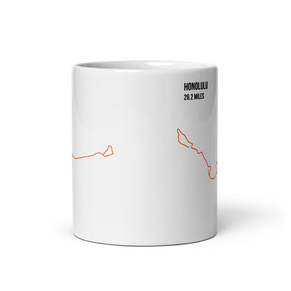 ホノルル26.2マイル – ランニングルートコーヒーマグ
