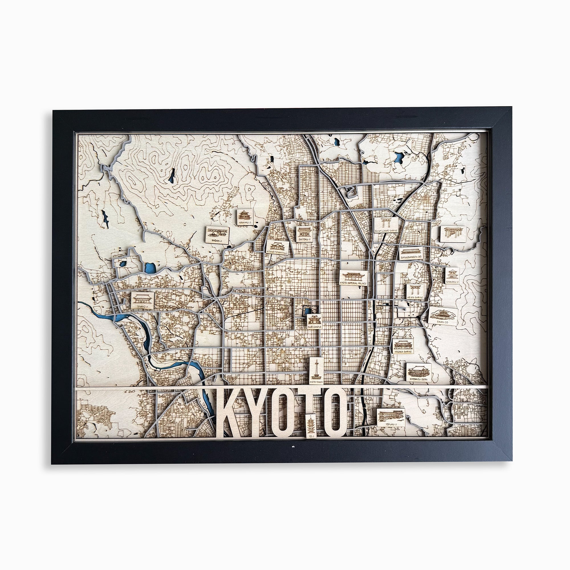 Handcrafted City Maps of Japan – Custom Framed Art – The Magic Crayons