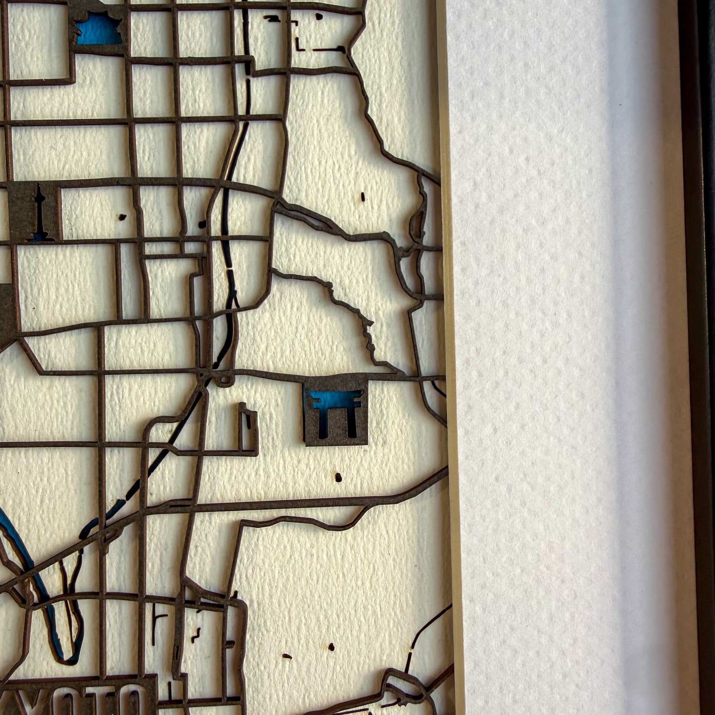 Kyoto Map – Framed Edition (A4)