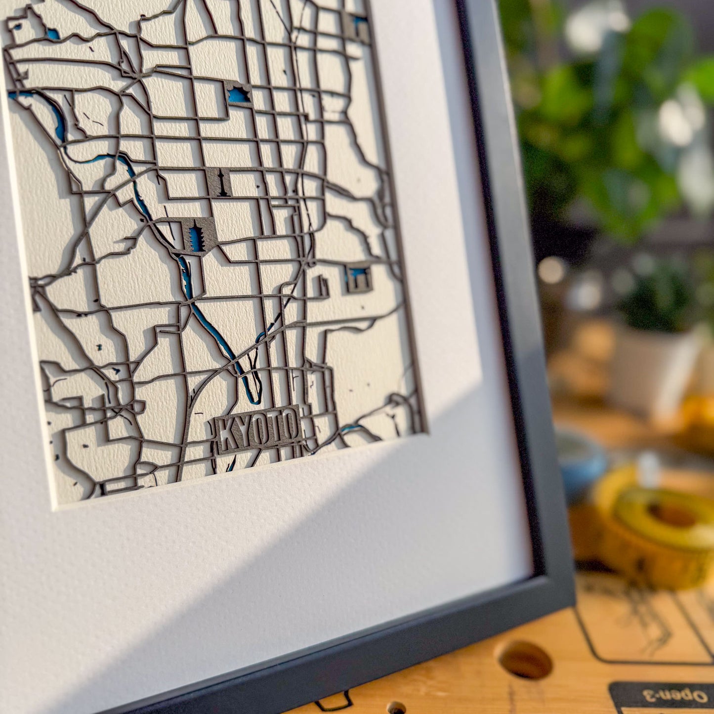 Kyoto Map – Framed Edition (A4)