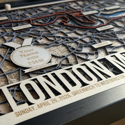 London Marathon Route Map