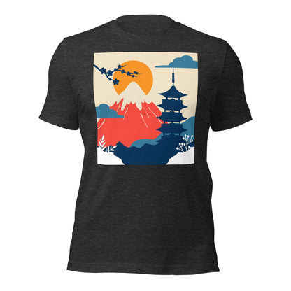 Mt. Fuji T-Shirt – Cherry Blossom & Pagoda