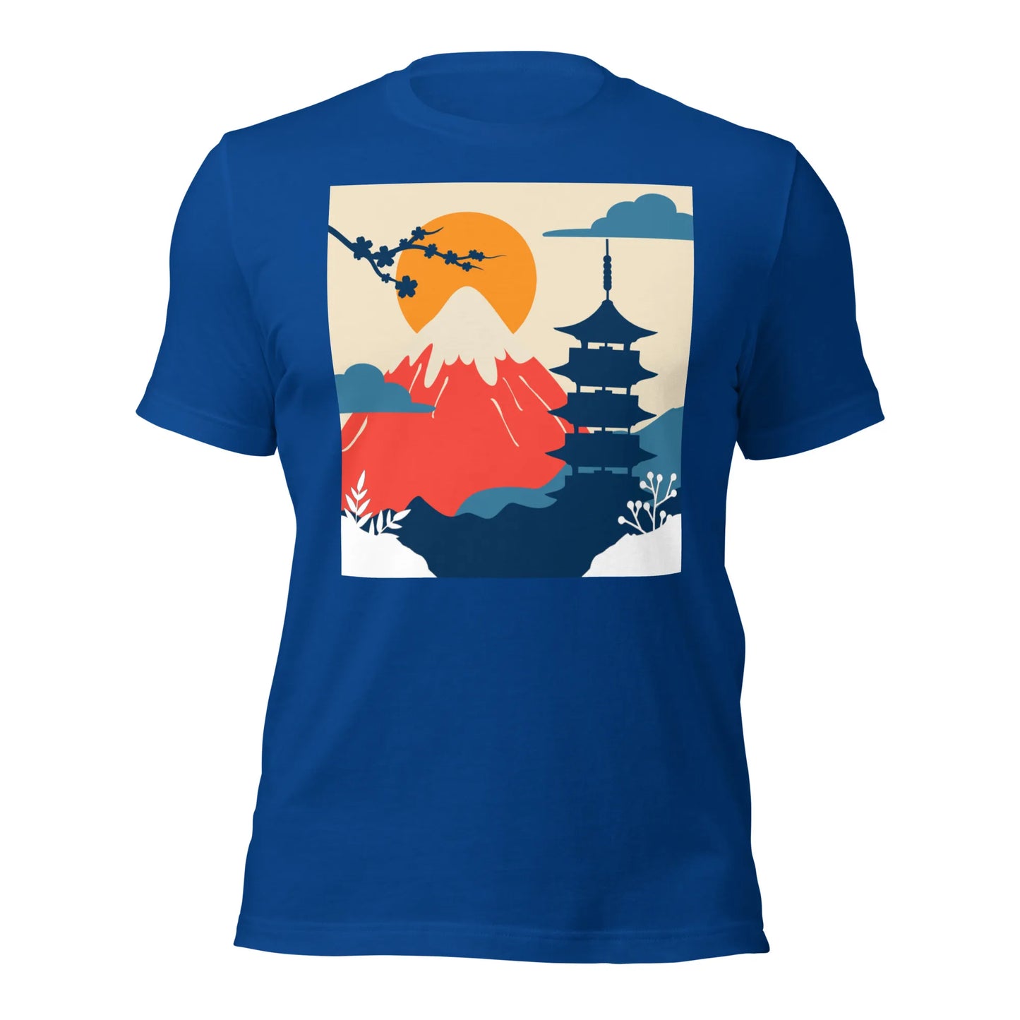 Mt. Fuji T-Shirt – Cherry Blossom & Pagoda