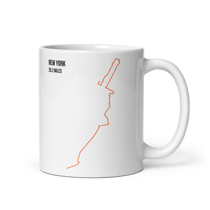 New York 26.2 Miles – Running Route Coffee Mug