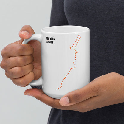 New York 26.2 Miles – Running Route Coffee Mug