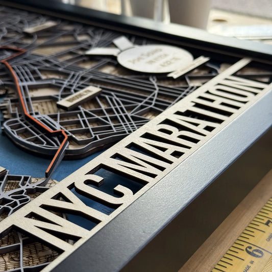 ニューヨークシティマラソンのルートマップ