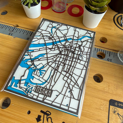 Osaka Map – Mini Edition (13 × 18 cm)