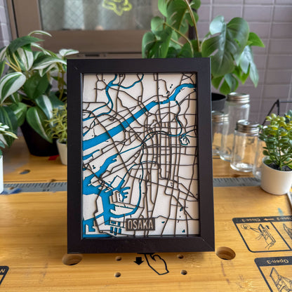 Osaka Map – Mini Edition (13 × 18 cm)
