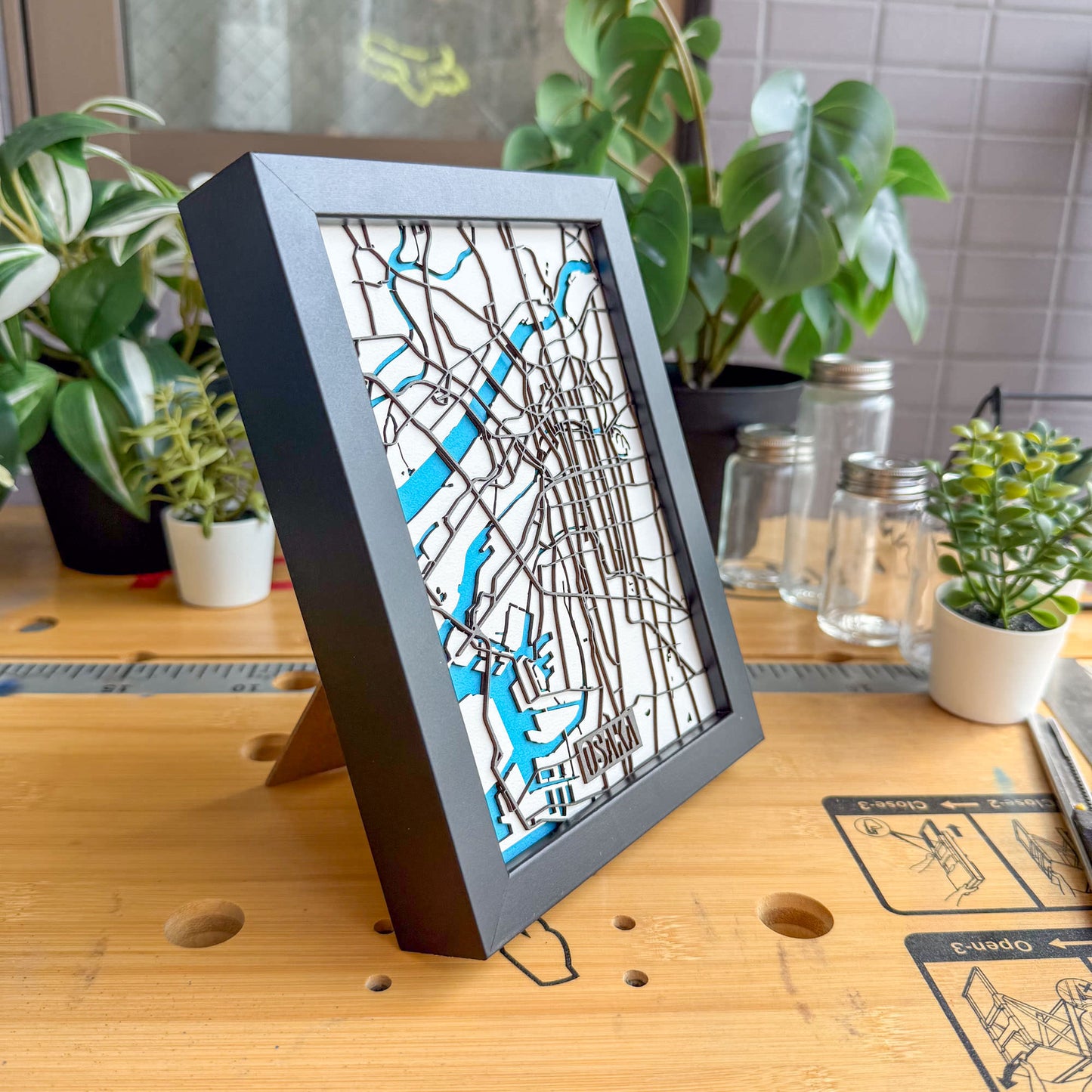 Osaka Map – Mini Edition (13 × 18 cm)