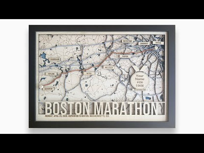 Boston Marathon Route Map