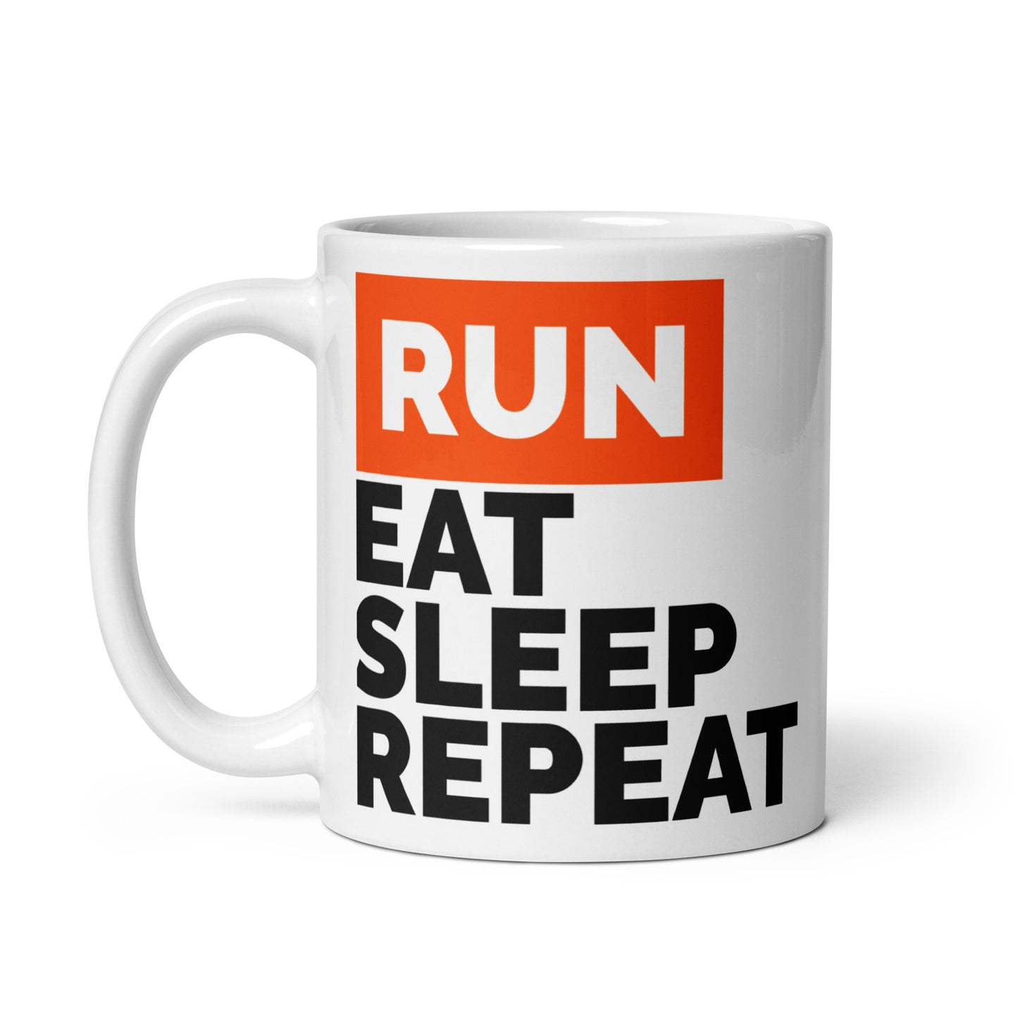 Run. Eat. Sleep. Repeat. – Running Coffee Mug