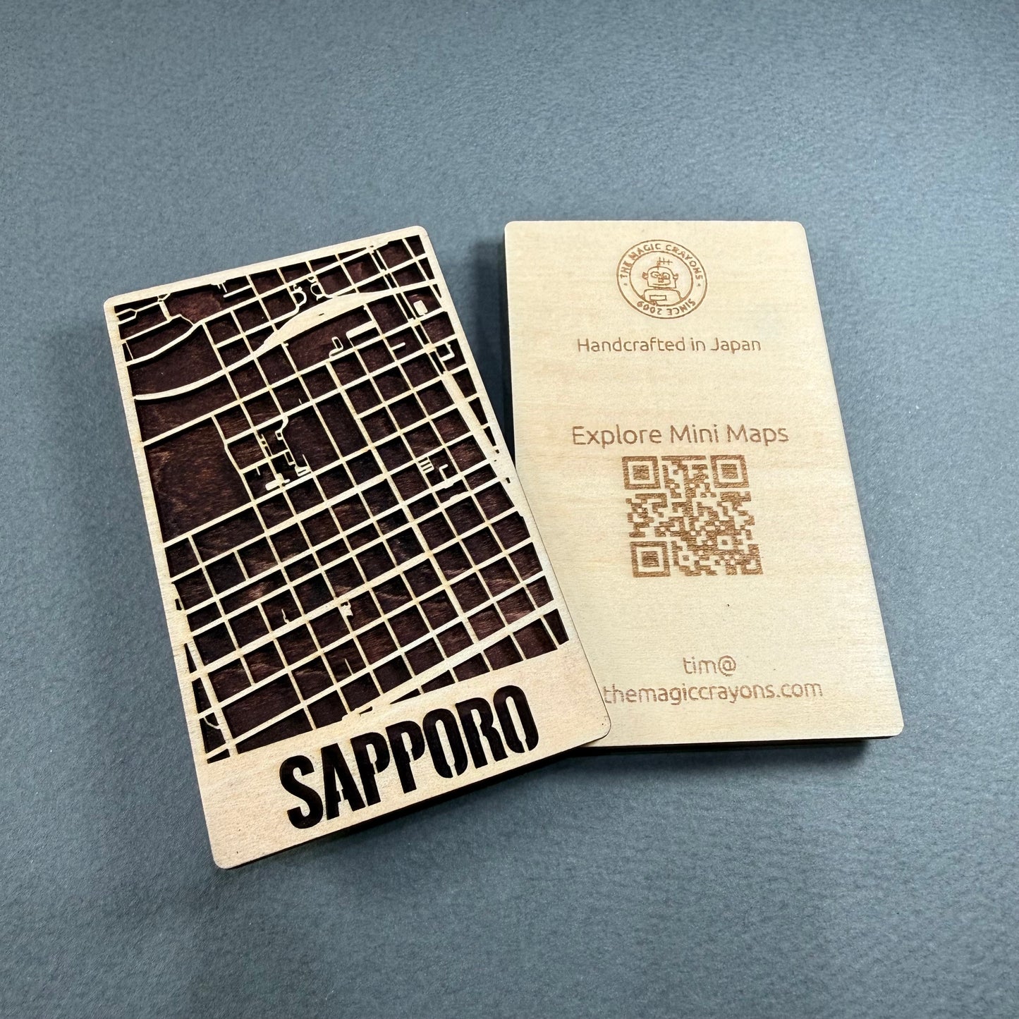 Sapporo Mini Map - Wood